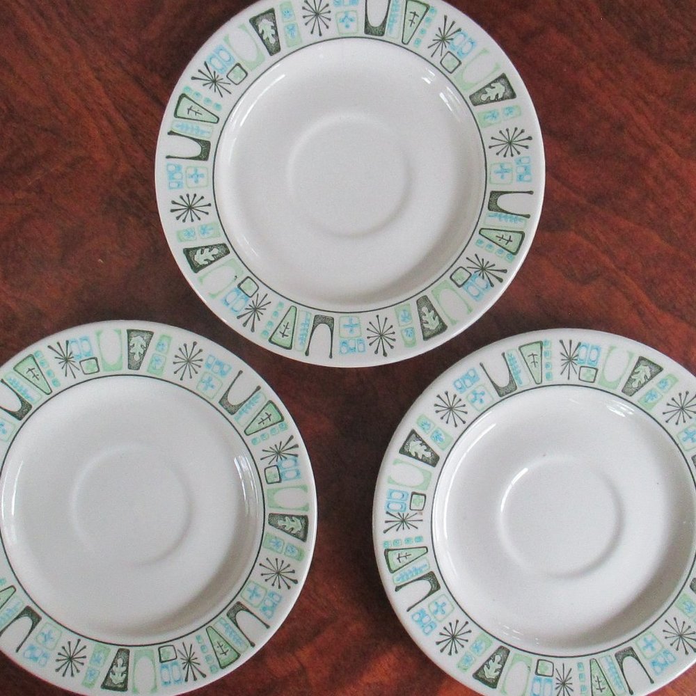 3 Vintage China Saucers Taylorstone Cathay